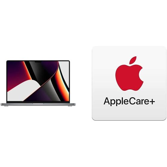 Apple 2021 MacBook Pro (16-inch, M1 Pro chip with 10?core CPU and 16?core GPU, 16GB RAM, 1TB SSD) - Space Gray AppleCare+ for 16-inch MacBook Pro (M1)