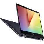 ASUS VivoBook Flip 14 Thin and Light 2-in-1 Laptop, 14” FHD Touch Display, AMD Ryzen 7 5700U, 8GB RAM, 512GB SSD, Stylus, Windows 10 Home, Fingerprint Reader, Bespoke Black, TM420UA-DS71T