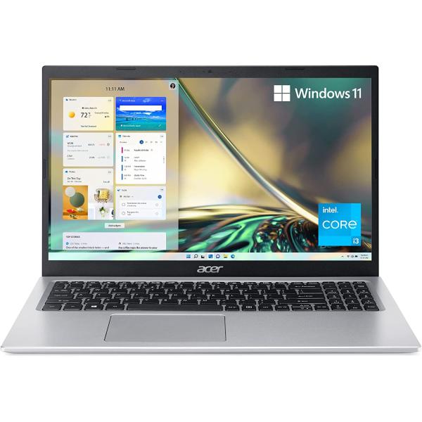Acer Aspire 5 A515-56-32DK Slim Laptop - 15.6" Full HD IPS Display - 11th Gen Intel i3-1115G4 Dual Core Processor - 4GB DDR4 - 128GB NVMe SSD - WiFi 6?- Amazon Alexa - Windows 11 Home in S mode.