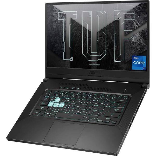 ASUS TUF Dash 15 (2021) Ultra Slim Gaming Laptop, 15.6" 144Hz FHD, GeForce RTX 3050 Ti, Intel Core i7-11370H, 8GB DDR4, 512GB PCIe NVMe SSD, Wi-Fi 6, Windows 10, Eclipse Grey Color, TUF516PE-AB73