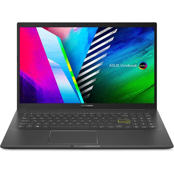 ASUS VivoBook 15 OLED K513 Thin & Light Laptop, 15.6 OLED Display, Intel i5-1135G7 CPU, Intel Iris Xe Graphics, 12GB RAM, 512GB PCIe SSD, Fingerprint Reader, Windows 10 Home, Indie Black, K513EA-AB54