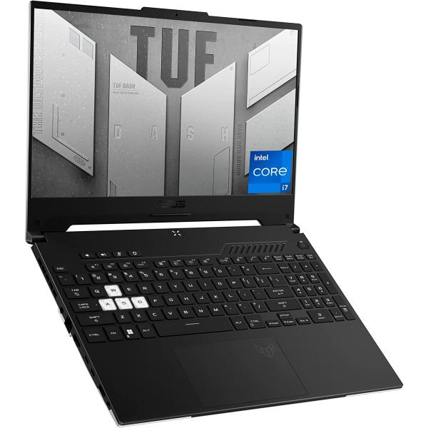 ASUS TUF Dash 15 (2022) Gaming Laptop, 15.6" 144Hz FHD Display, Intel Core i7-12650H, GeForce RTX 3060, 16GB DDR5, 512GB SSD, Thunderbolt 4, Windows 11 Home, Off Black, FX517ZM-AS73