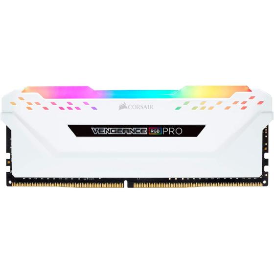 Corsair Vengeance RGB Pro 16GB (2x8GB) DDR4 3200MHz C16 LED Desktop Memory - White