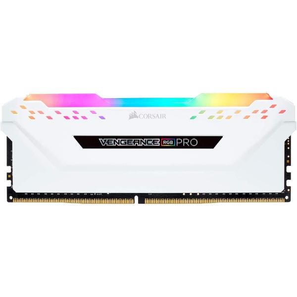 Corsair Vengeance RGB Pro 16GB (2x8GB) DDR4 3200MHz C16 LED Desktop Memory - White
