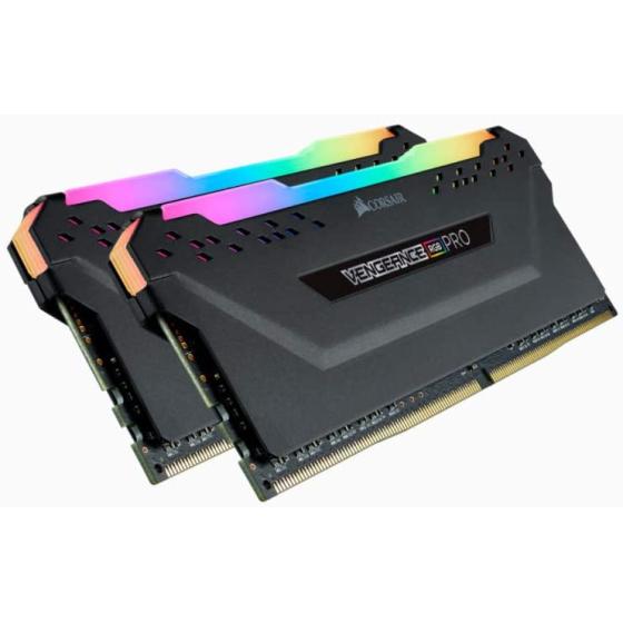 Corsair Vengeance RGB Pro 32GB (2x16GB) DDR4 3200 (PC4-25600) C16 Desktop memory – Black