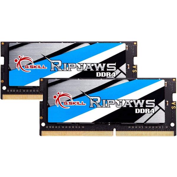 G.Skill RipJaws Series 32GB (2 x 16GB) 260-Pin SO-DIMM PC4-25600 DDR4 3200 CL22-22-22-52 1.20V Dual Channel Memory Model F4-3200C22D-32GRS