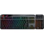 ASUS ROG Claymore II Wireless Modular Gaming Mechanical Keyboard (ROG RX Switches, detachable numpad & wrist rest for TKL 80%/100%, Aura Sync, media controls, fast charge, USB 2.0 Passthrough)-Black