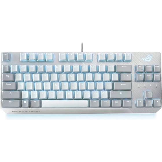 ASUS ROG Strix Scope NX TKL Moonlight White Wired Mechanical RGB Gaming Keyboard | ROG NX Brown Tactile Switches, Aluminum Frame, Aura Sync Lighting, Tenkeyless Design, Quick Toggle Media Keys