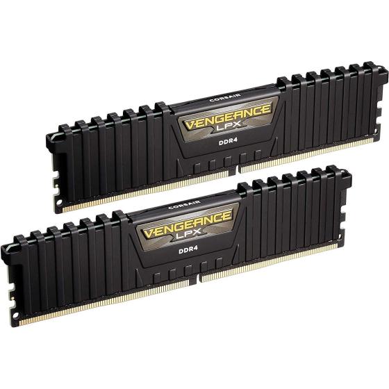 Corsair Vengeance LPX 16GB (2x8GB) DDR4 DRAM 3000MHz C15 Desktop Memory Kit - Black (CMK16GX4M2B3000C15)