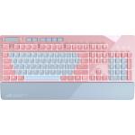 ASUS ROG Strix Flare Pnk (Cherry MX Red) Limited Edition Mechanical Gaming Keyboard with Switches, Aura Sync RGB Lighting, Customizable Badge, USB Pass Through and Media CONTROLS