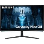 SAMSUNG 32" Odyssey Neo G8 4K UHD 240Hz 1ms G-Sync 1000R Curved Gaming Monitor, Quantum HDR2000, AMD FreeSync Premium Pro, Matte Display, Ultrawide Game View, DisplayPort, HDMI, Black & White, 2022