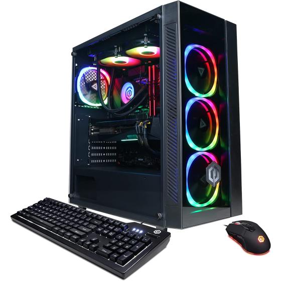 CYBERRPOWERPC Gamer Xtreme VR Gaming PC, Intel Core i7-12700KF 3.6GHz, GeForce RTX 3060 12GB, 16GB DDR4, 500GB PCI-E NVMe SSD, 2TB HDD, WiFi Ready & Win 11 Home (GXiVR8400A10), Black