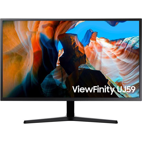 SAMSUNG UJ59 Series 32-Inch 4K UHD (3840x2160) Computer Monitor, HDMI, Display Port, Eye Saver/Flicker Free Mode, FreeSync (LU32J590UQNXZA)