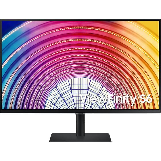 SAMSUNG 32 Inches S60A Series QHD (2560x1440) Computer Monitor, 75Hz, HDMI, Display Port, HDR10 (1 Billion Colors), Height Adjustable Stand, TUV-Certified Intelligent Eye Care (LS32A600NWNXGO)