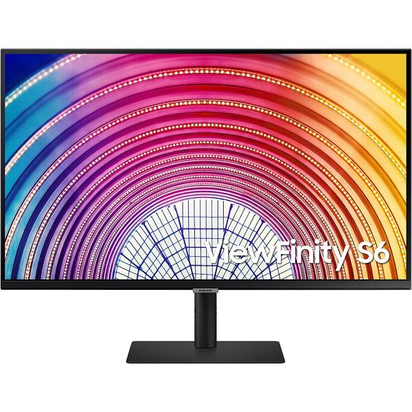 SAMSUNG 32 Inches S60A Series QHD (2560x1440) Computer Monitor, 75Hz, HDMI, Display Port, HDR10 (1 Billion Colors), Height Adjustable Stand, TUV-Certified Intelligent Eye Care (LS32A600NWNXGO)