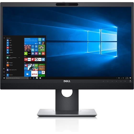 Dell P2418HZm 24" FHD 1080i Monitor for Video Conferencing - P Series,black/silver