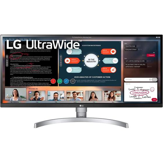 LG UltraWide FHD 34-Inch Computer Monitor 34WK650-W, IPS with HDR 10 Compatibility and AMD FreeSync, White