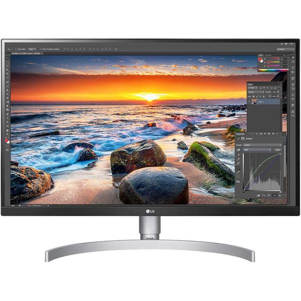 LG 27UL850-W 27 Inch UHD (3840 x 2160) IPS Display with VESA DisplayHDR 400 and USB Type-C Connectivity, White