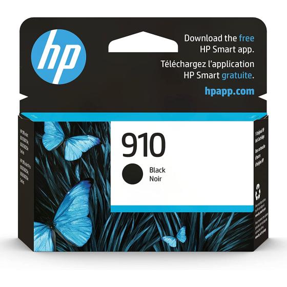 HP 910 Black Ink Cartridge | Works with HP OfficeJet 8010, 8020 Series, HP OfficeJet Pro 8020, 8030 Series | Eligible for Instant Ink | 3YL61AN