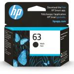 HP 63 Black Ink Cartridge | Works with HP DeskJet 1112, 2130, 3630 Series; HP ENVY 4510, 4520 Series; HP OfficeJet 3830, 4650, 5200 Series | Eligible for Instant Ink | F6U62AN