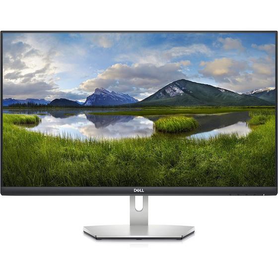 Dell S2721D 27 Inch 1440p QHD, IPS Ultra-Thin Bezel Monitor, AMD FreeSync, HDMI, DisplayPort, Built in Speakers, VESA Certified, Silver