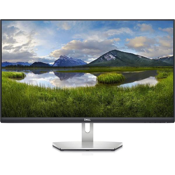 Dell S2721D 27 Inch 1440p QHD, IPS Ultra-Thin Bezel Monitor, AMD FreeSync, HDMI, DisplayPort, Built in Speakers, VESA Certified, Silver