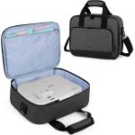 Luxja Projector Case, Projector Bag with Accessories Storage Pockets (Compatible with Most Major Projectors), Medium(13.75 x 10.5 x 4.5 Inches), Black
