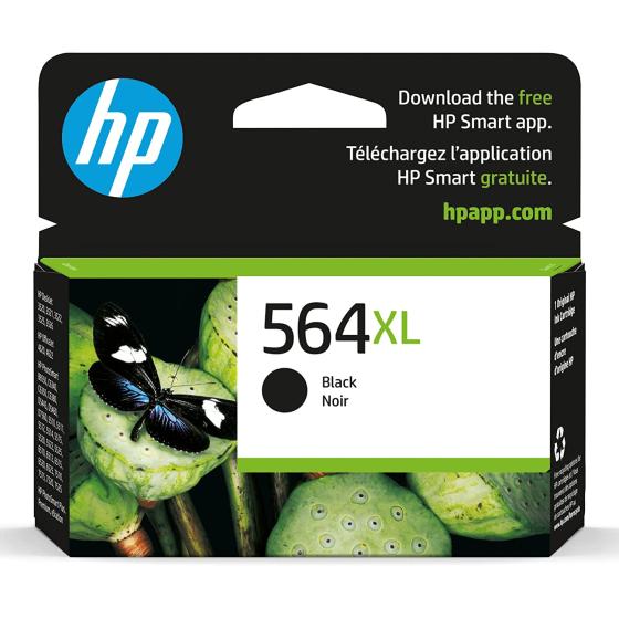 HP 564XL Black High-yield Ink | Works with DeskJet 3500; OfficeJet 4620; PhotoSmart B8550, C6300, D5400, D7560, 5510, 5520, 6510, 6520, 7510, 7520, Plus, Premium, eStation Series | CN684WN