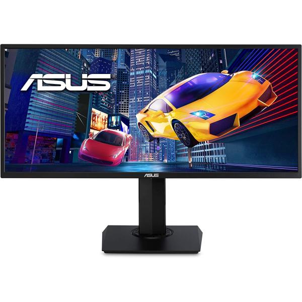 ASUS VP348QGL 34” Ultra-Wide Freesync HDR Gaming Monitor 75Hz 1440P Eye Care DisplayPort HDMI,Black