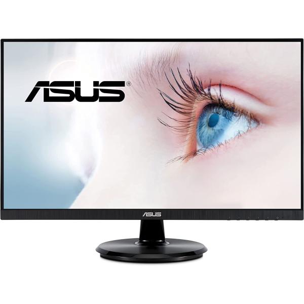 ASUS 27” 1080P Monitor (VA27DCP) - Full HD, IPS, 75Hz, USB-C 65W Power Delivery, Speakers, Adaptive-Sync/FreeSync, Eye Care, Low Blue Light, Flicker Free, VESA Mountable, Frameless, HDMI