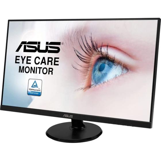 ASUS 27” 1080P Monitor (VA27DQ) - Full HD, IPS, 75Hz, Speakers, Adaptive-sync/FreeSync?, Low Blue Light, Flicker Free, VESA Mountable, Frameless, HDMI, VGA, DisplayPort, Tilt Adjustable, BLACK