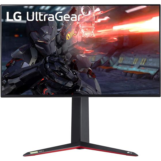 LG 27GN950-B UltraGear Gaming Monitor 27” UHD (3840 x 2160) Nano IPS Display, 1ms Response Time, 144Hz Refresh Rate, G-SYNC Compatibility, AMD FreeSync Premium Pro, Tilt/Height/Pivot Adjustable Stand