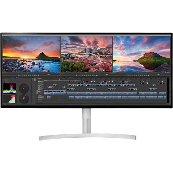 LG 34BK95U-W UltraFine 34" 21:9 5K 2K (5120 x 2160) Nano IPS LED UltraWide Monitor, 600 cd/m2 HDR, Thunderbolt 3 / USB Type-C Inputs Black