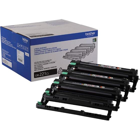 Brother Genuine-Drum Unit, DR221CL, Seamless Integration, Yields Upto 15,000 Pages, Color