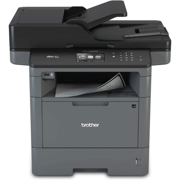 Brother Monochrome Laser Printer, Multifunction Printer, All-in-One Printer, MFC-L5800DW, Wireless Networking, Mobile Printing & Scanning, Duplex Printing, Amazon Dash Replenishment Ready