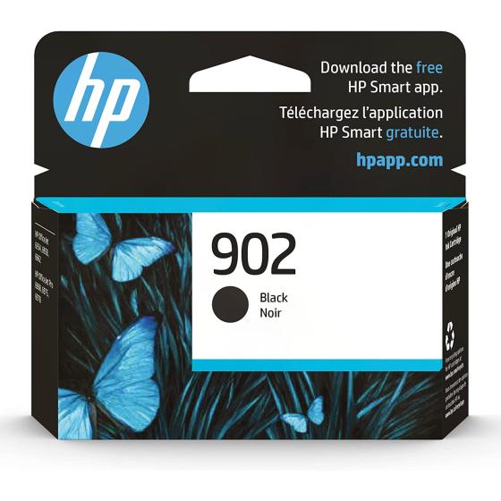 HP 902 Black Ink Cartridge | Works with HP OfficeJet 6950, 6960 Series, HP OfficeJet Pro 6960, 6970 Series | Eligible for Instant Ink | T6L98AN