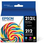 EPSON T212 Claria -Ink High Capacity Black & Standard Color -Cartridge Combo Pack (T212XL-BCS) for select Epson Expression and WorkForce Printers
