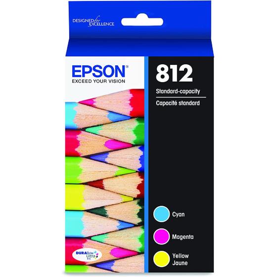 EPSON T812 DURABrite Ultra Ink Standard Capacity Color Combo Pack (T812520-S) for select Epson WorkForce Pro Printers