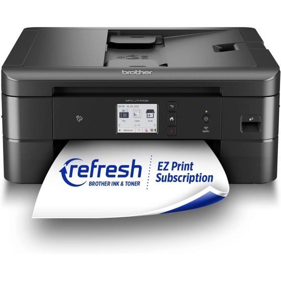 Brother MFC-J1170DW Wireless Color Inkjet All-in-One Printer with Mobile Device Printing, NFC, Cloud Printing & Scanning, Refresh Subscription and Amazon Dash Replenishment Ready