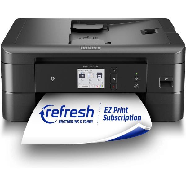 Brother MFC-J1170DW Wireless Color Inkjet All-in-One Printer with Mobile Device Printing, NFC, Cloud Printing & Scanning, Refresh Subscription and Amazon Dash Replenishment Ready