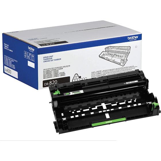 Brother Genuine-Drum Unit, DR820, Seamless Integration, Yields Up to 30,000 Pages, Black