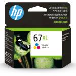 HP 67XL Tri-color High-yield Ink Cartridge | Works with HP DeskJet 1255, 2700, 4100 Series, HP ENVY 6000, 6400 Series | Eligible for Instant Ink | 3YM58AN