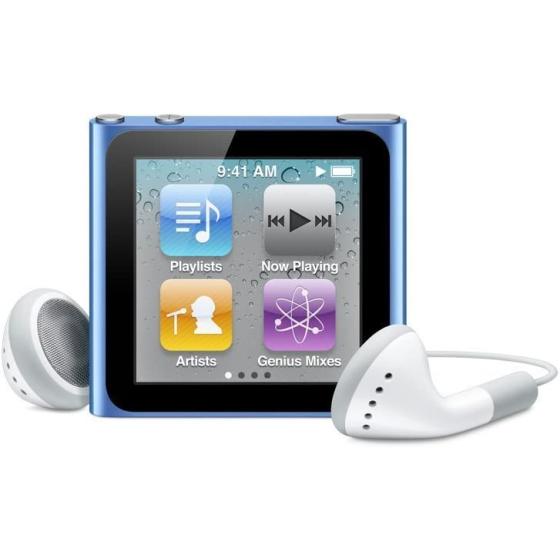 Apple iPod nano 8 GB 6th Generation, Blue (Renewed)