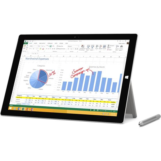 Microsoft Surface Pro 3 Tablet (12-Inch, 128 GB, Intel Core i5, Windows 10)