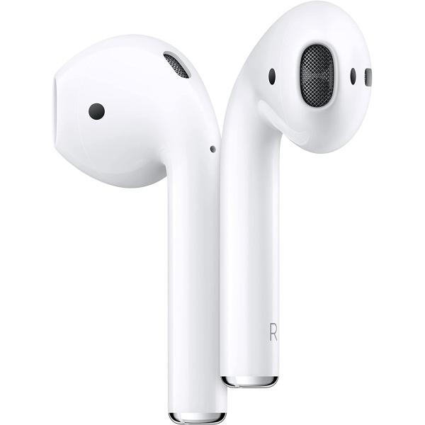 Apple AirPods (2nd Generation) Wireless Earbuds with Lightning Charging Case Included. Over 24 Hours of Battery Life, Effortless Setup. Bluetooth Headphones for iPhone