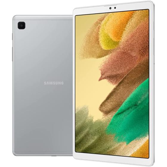 Samsung Galaxy Tab A7 Lite 8.7" (2021, WiFi + Cellular) 32GB 4G LTE Tablet & Phone (Makes Calls) GSM Unlocked, International Model w/US Charging Cube - SM-T225 (Silver, LTE+WiFi)