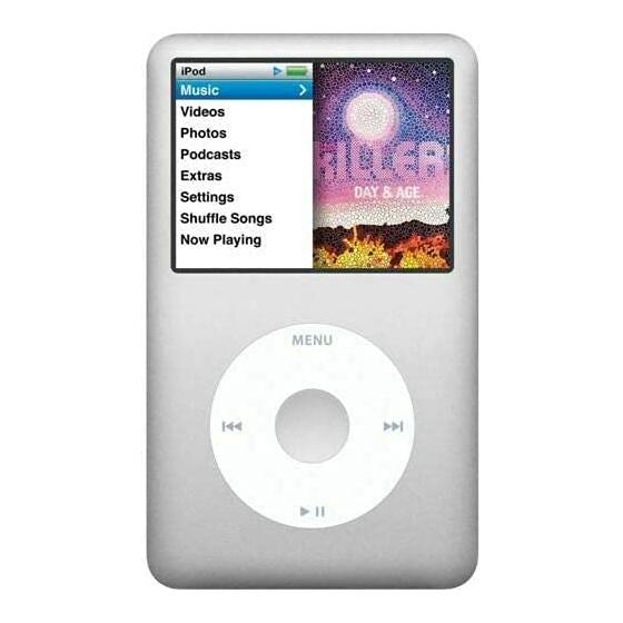 Music Player iPod Classic 7th Generation 160gb Silver Packaged in Plain White Box (Renewed)