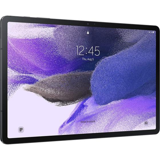 Samsung Galaxy Tab S7 FE 2021 Android Tablet 12.4” Screen WiFi 64GB S Pen Included Long-Lasting Battery Powerful Performance, Mystic Black (Renewed)