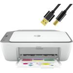 NEEGO HP All in One Wireless Color Inkjet Printer Print Copy Scan Wireless USB Connectivity Mobile Printing 6 Feet Printer Cable - Grey