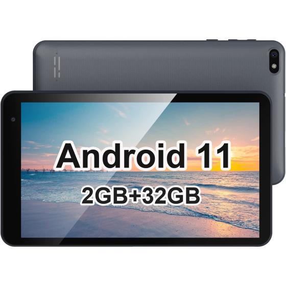 NORTH BISON 7 inch Tablet, Android 11 Tablet, 2GB RAM 32GB ROM, Quad-Core Processor, Dual Camera, WiFi, Bluetooth, 128GB Expand, GMS Certified